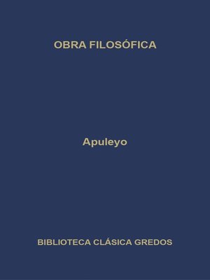 cover image of Obra filosófica